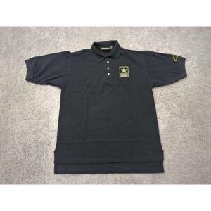 Vintage US Army Polo Shirt Mens Large An Army of One Crest Signature Made in USA